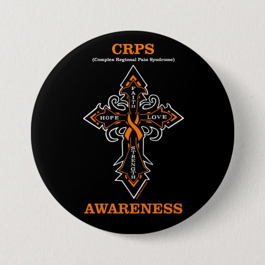 Cross/Awareness.. CRPS Button (Vorderseite)
