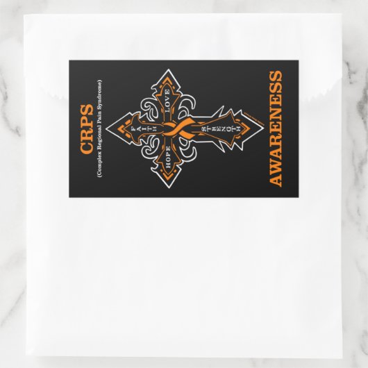 Cross/Awareness.. CRPS Rechteckiger Aufkleber (Tasche)