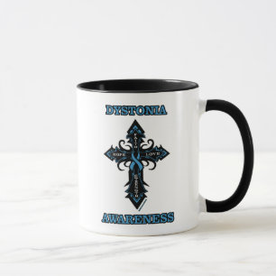 Cross/Awareness.. Dystonia Two-Tone Coffee Tasse