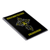 Cross/Awareness..Endometriosis Notebook Notizblock (Rechte Seite)