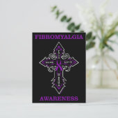 Cross/Awareness...Fibro Postcard Postkarte (Stehend Vorderseite)