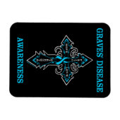 Cross/Awareness.. Graves' Magnet (Horizontal)