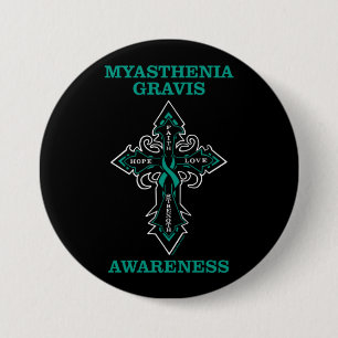 Cross/Awareness.. Myasthenia Gravis Button