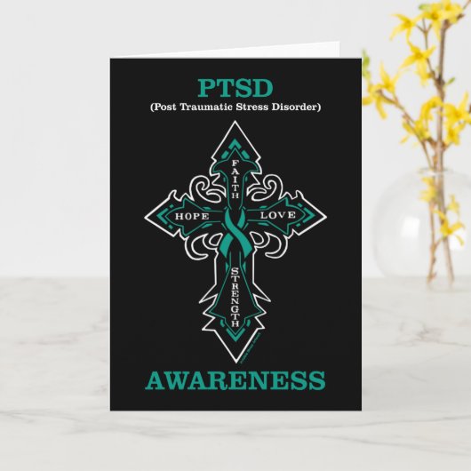 Cross/Awareness...PTSD Card Karte (Gelbe Blume)