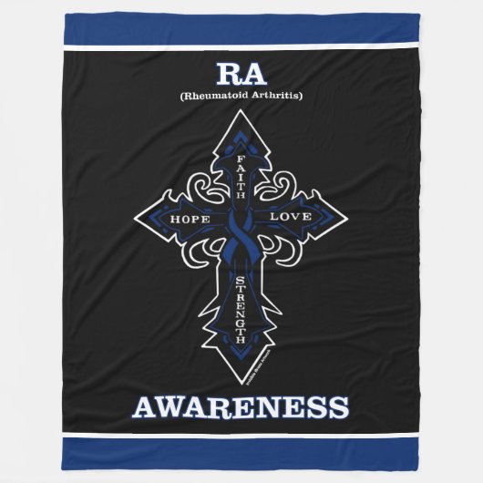 Cross/Awareness..RA Fleecedecke (Vorderseite)