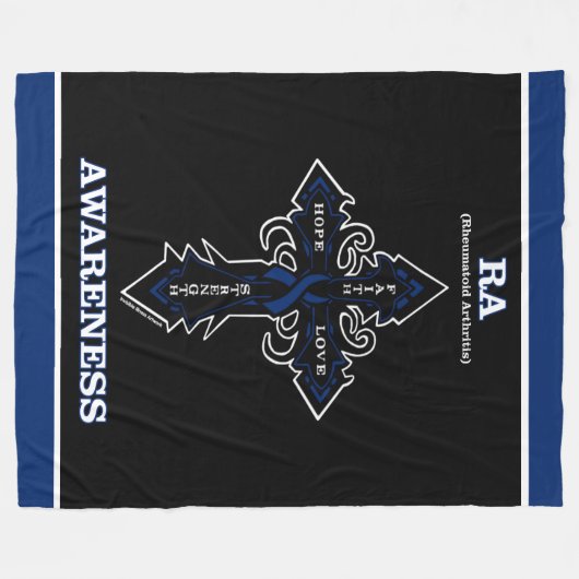 Cross/Awareness..RA Fleecedecke (Vorderseite (Horizontal))