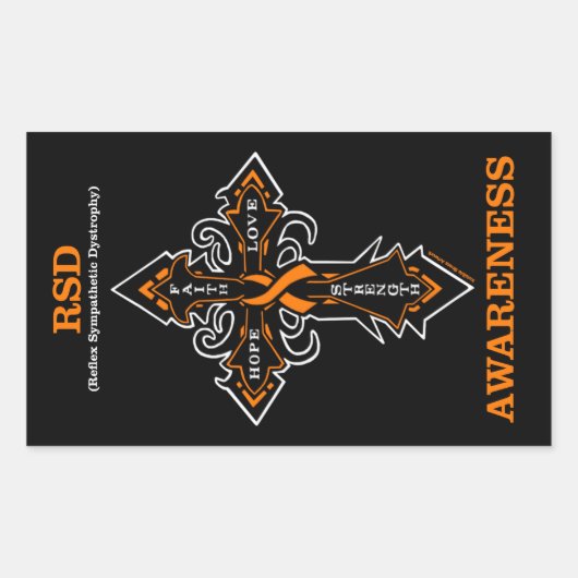 Cross/Awareness...RSD Rechteckiger Aufkleber (Vorderseite)