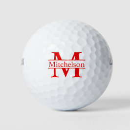 Cross Bar Red LR Mit Monogramm Golfball