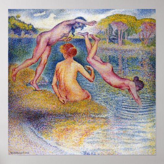 Cross - Bathers, 1902 Poster (Vorne)