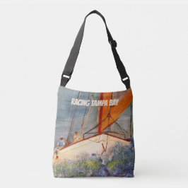 Cross Body Tote Bag - Segelboot Racing Tragetaschen Mit Langen Trägern