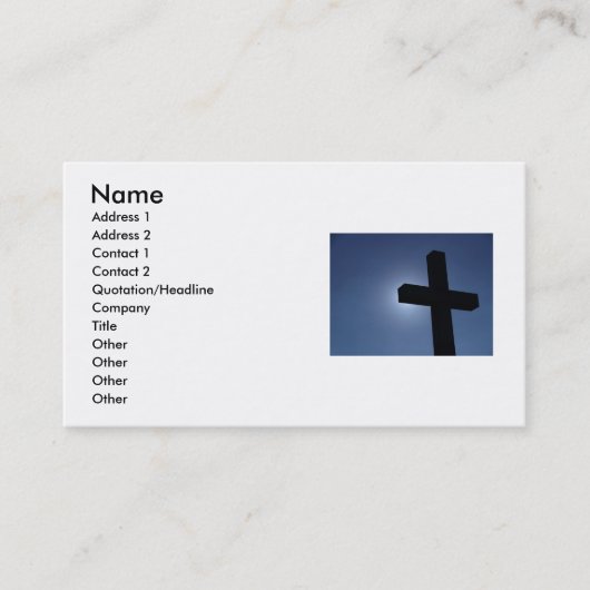 Cross-Business-Card Visitenkarte (Vorderseite)