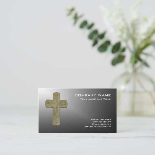 Cross-Business-Card Visitenkarte (Stehend Vorderseite)