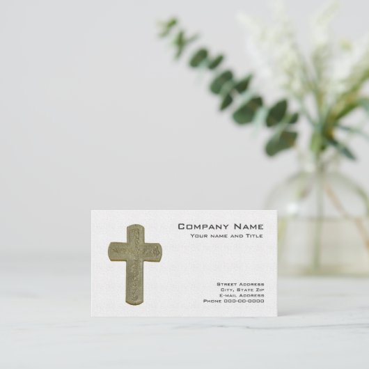 Cross-Business-Card Visitenkarte (Stehend Vorderseite)