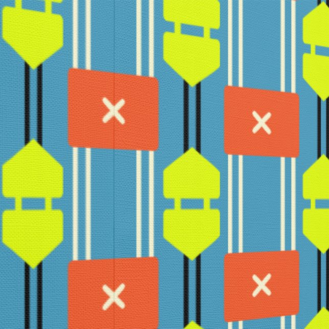 Cross Button Connector Summer Tapete (Naht)