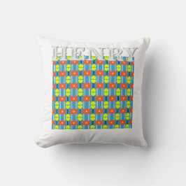 Cross Button Personalized Throw Pillow Kissen