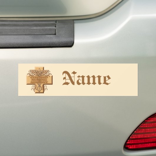 Cross Caduceus CNA Nurse Autoaufkleber (Auf Auto)