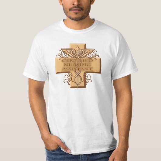 Cross Caduceus CNA Nurse T-Shirt (Vorderseite)