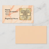 Cross Caduceus ER Nurse Visitenkarte (Vorne/Hinten)