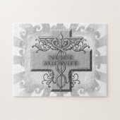 Cross Caduceus Nurse Midfrau Puzzle (Horizontal)