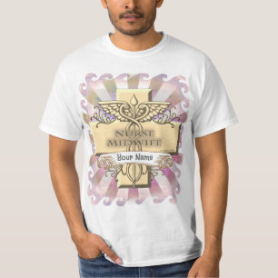 Cross Caduceus Nurse Midfrau T-Shirt