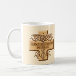 Cross Caduceus RN Nurse Kaffeetasse