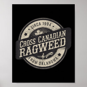 Cross Canadian Ragweed Konzert 2025 Retro Men Wome Poster