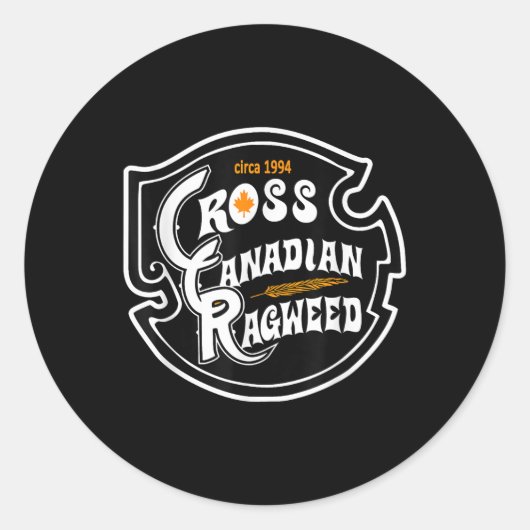 Cross Canadian Ragweed Runder Aufkleber (Vorderseite)