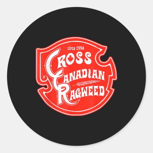 Cross Canadian Ragweed Runder Aufkleber (Vorderseite)