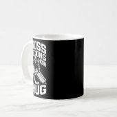 Cross Checking It’s How I Hug, Ice Hockey Coach Pl Kaffeetasse (Vorderseite Links)