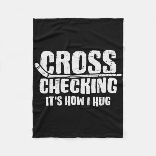 Cross Checking Wie ich Eishockeyspieler umarme Lus Fleecedecke