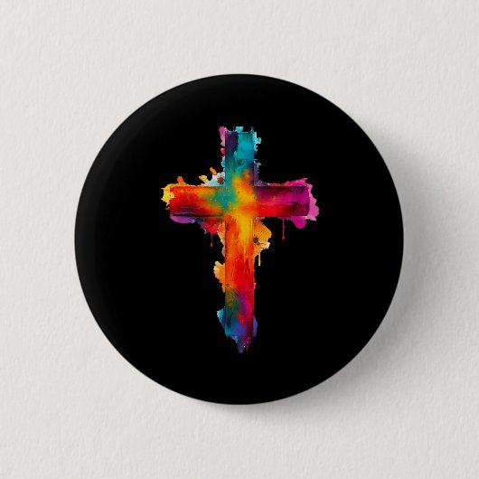 Cross Christian Religious Believe Blessed Faith Gr Button (Vorderseite)