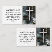  Cross Christlich BIBLE Verse Business Card Visitenkarte (Vorne/Hinten)