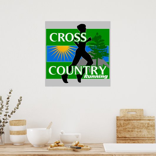 Cross Contry Running Poster (Küche)