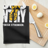 Cross Country ADT TEXT Runner, der Team Player läu Geschirrtuch (Viertel Falte)