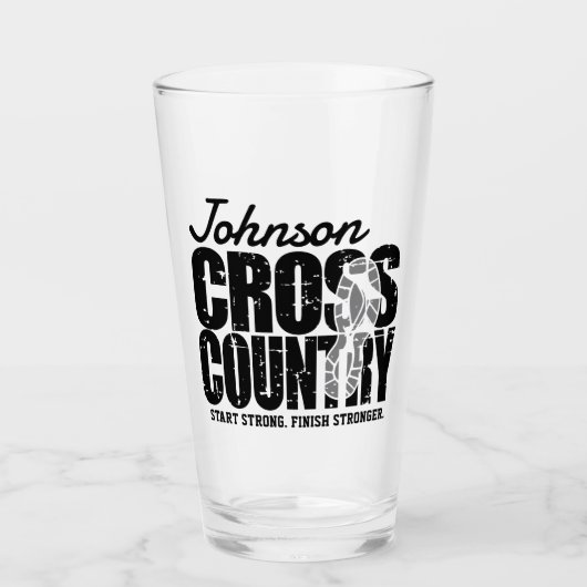 Cross Country ADT TEXT Runner, der Team Player läu Glas (Vorderseite)