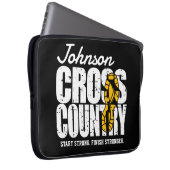 Cross Country ADT TEXT Runner, der Team Player läu Laptopschutzhülle (Vorne Rechts)