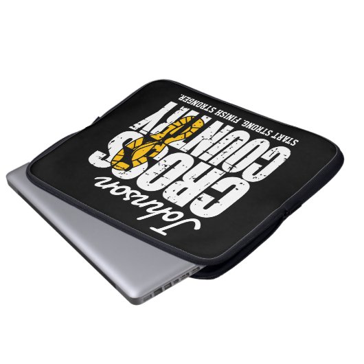 Cross Country ADT TEXT Runner, der Team Player läu Laptopschutzhülle (Vorne Knopf)