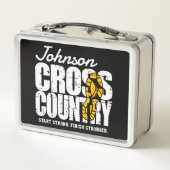 Cross Country ADT TEXT Runner, der Team Player läu Metall Brotdose (Rückseite)