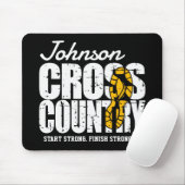 Cross Country ADT TEXT Runner, der Team Player läu Mousepad (Mit Mouse)