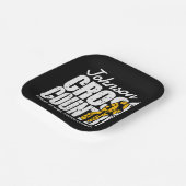 Cross Country ADT TEXT Runner, der Team Player läu Pappteller (Gewinkelt)