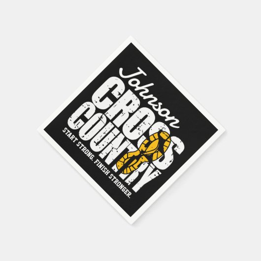 Cross Country ADT TEXT Runner, der Team Player läu Serviette (Ecke)