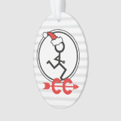 Cross Country Back Text Custom Holiday Runner © Ornament (Vorderseite)