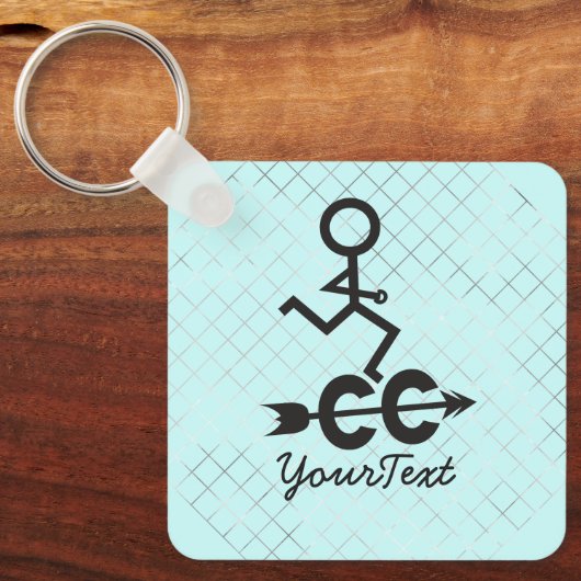 Cross Country - CC Running Schlüsselanhänger (Vorderseite)