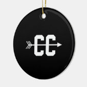 Cross Country cm Keramik Ornament (Links)