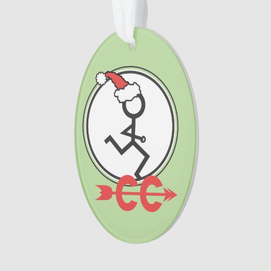 Cross Country Custom Back Holiday Runner © Green Ornament (Vorderseite)