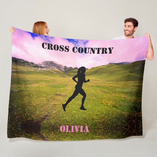 Cross Country Girls Pink Sky Fleece Blanket (Beispiel)