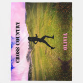 Cross Country Girls Pink Sky Fleece Blanket (Vorderseite)