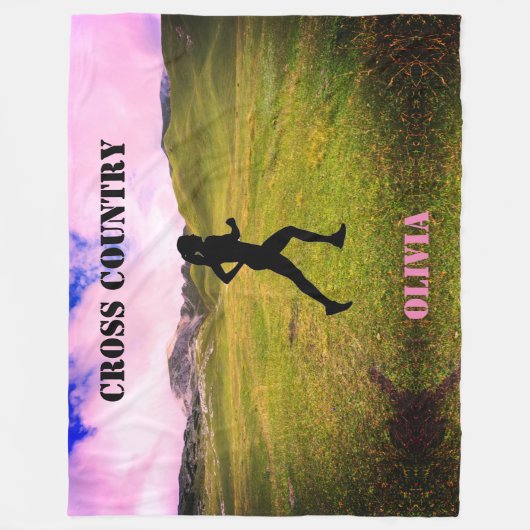 Cross Country Girls Pink Sky Fleece Blanket (Vorderseite)