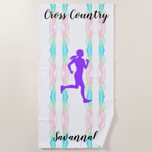 Cross Country Girls Swirl Strandtuch (Vorderseite)