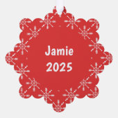 Cross Country Holiday Runner © Paper Ornament Card (Rückseite)